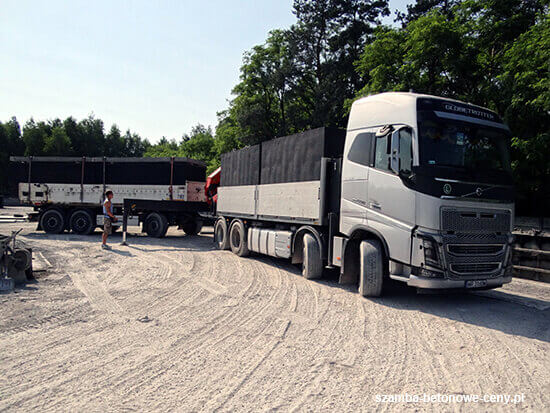 Transport szamba betonowego do Nisko z wykorzystaniem HDS